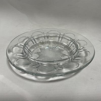 -112- Clear Glass | Covered Butter Dish