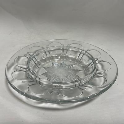 -112- Clear Glass | Covered Butter Dish