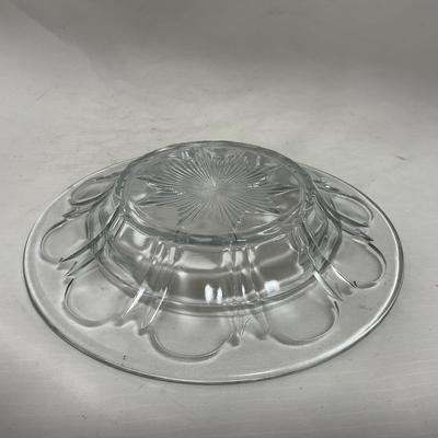-112- Clear Glass | Covered Butter Dish