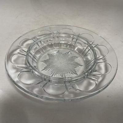 -112- Clear Glass | Covered Butter Dish