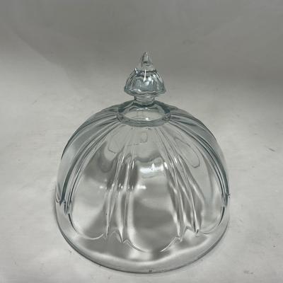 -112- Clear Glass | Covered Butter Dish