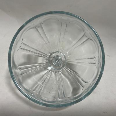 -112- Clear Glass | Covered Butter Dish