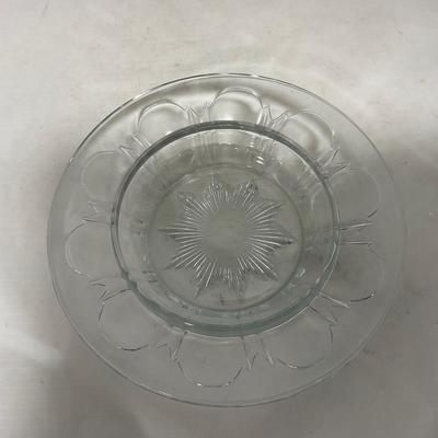 -112- Clear Glass | Covered Butter Dish