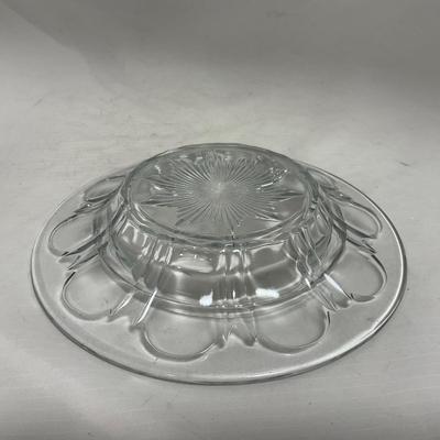 -112- Clear Glass | Covered Butter Dish