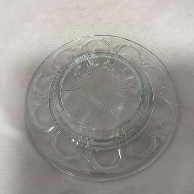 -112- Clear Glass | Covered Butter Dish