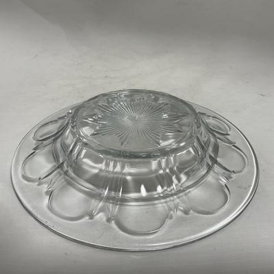 -112- Clear Glass | Covered Butter Dish