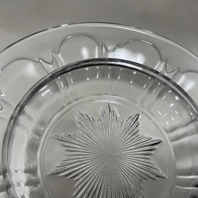 -112- Clear Glass | Covered Butter Dish