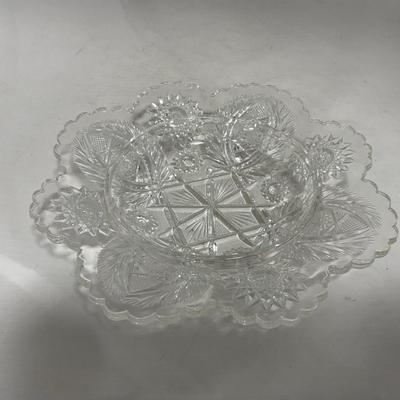 -114- Medium Sized | Clear Glass | Covered Butter Dish