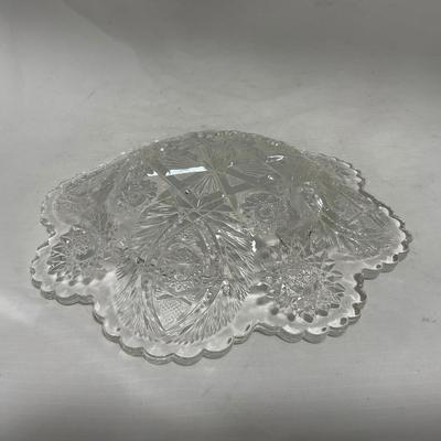 -114- Medium Sized | Clear Glass | Covered Butter Dish