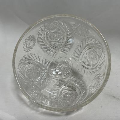 -114- Medium Sized | Clear Glass | Covered Butter Dish