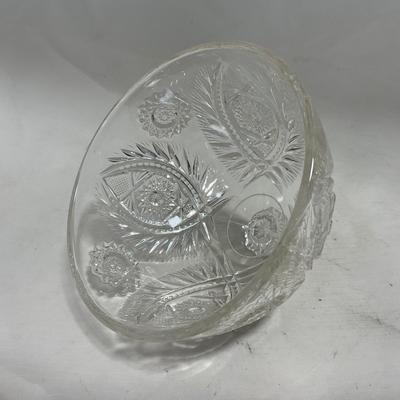 -114- Medium Sized | Clear Glass | Covered Butter Dish
