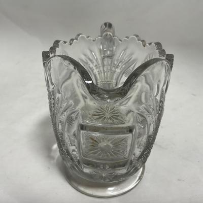 -117- Clear Glass | Creamer & Sugar Set