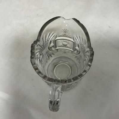 -117- Clear Glass | Creamer & Sugar Set
