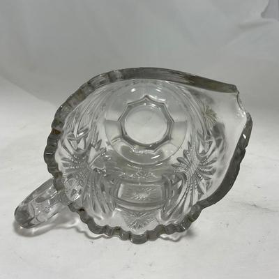 -117- Clear Glass | Creamer & Sugar Set
