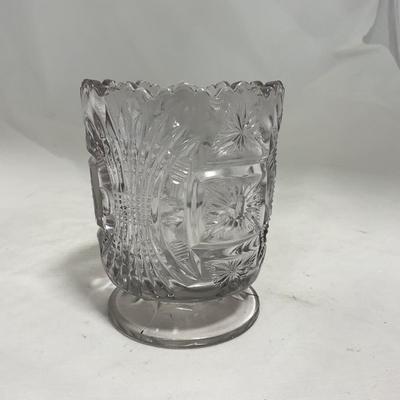 -117- Clear Glass | Creamer & Sugar Set