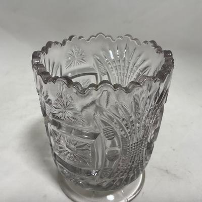 -117- Clear Glass | Creamer & Sugar Set