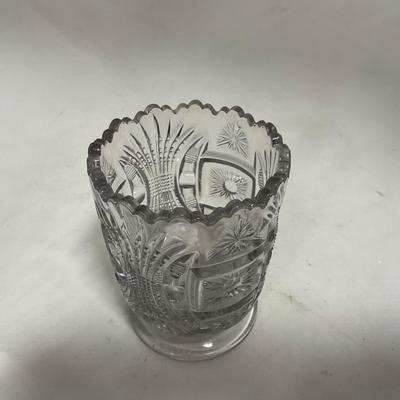 -117- Clear Glass | Creamer & Sugar Set