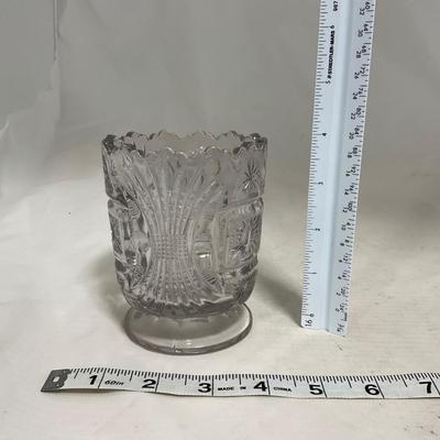 -117- Clear Glass | Creamer & Sugar Set