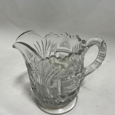 -117- Clear Glass | Creamer & Sugar Set