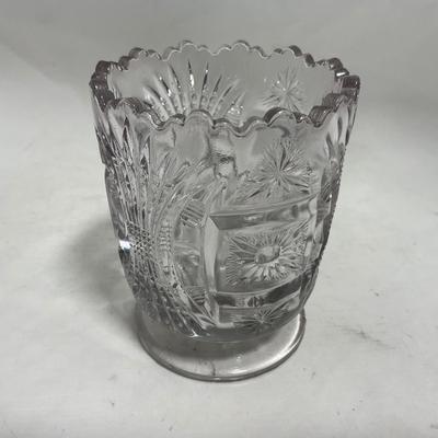 -117- Clear Glass | Creamer & Sugar Set