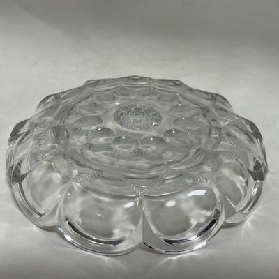-118- Clear Glass | Covered Butter Dish