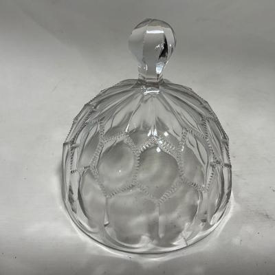 -118- Clear Glass | Covered Butter Dish