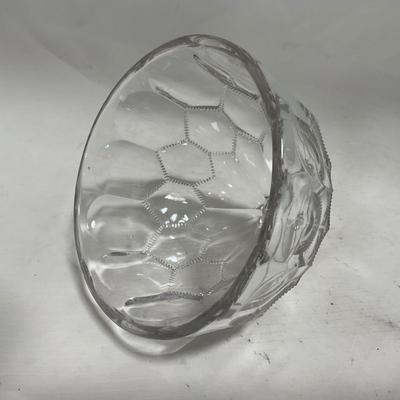 -118- Clear Glass | Covered Butter Dish