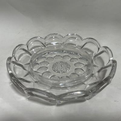 -118- Clear Glass | Covered Butter Dish