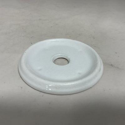 -119- White with Floral Designs | Insert | Marked | Covered Butter Dish