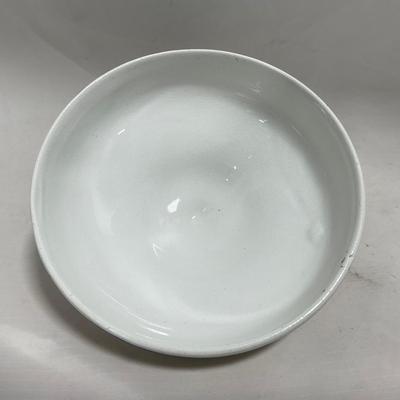 -119- White with Floral Designs | Insert | Marked | Covered Butter Dish