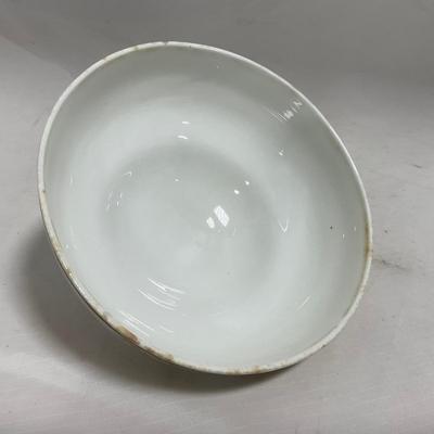 -120- White with Gold Accents | Insert | Marked | Covered Butter Dish