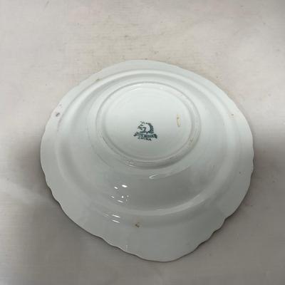-120- White with Gold Accents | Insert | Marked | Covered Butter Dish