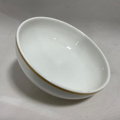 -122- White & Gold Accent | Insert | Marked | Covered Butter Dish