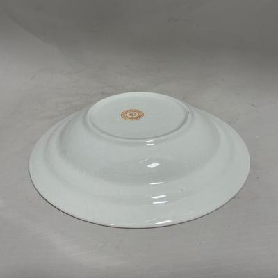 -122- White & Gold Accent | Insert | Marked | Covered Butter Dish