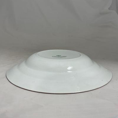-123- White & Floral | Marked | Covered Butter Dish