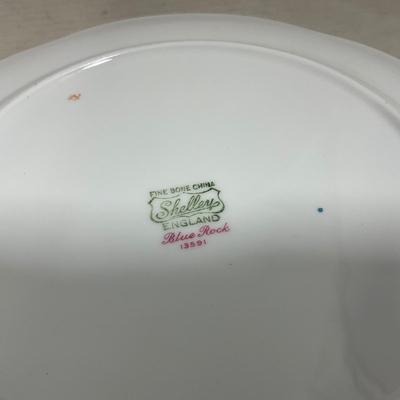 -126- Clear Glass & Floral | Marked | Covered Butter Dish
