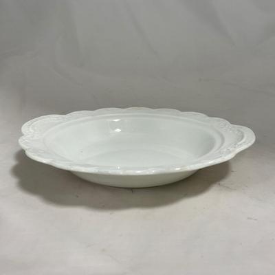 -128- White | Marked Johnson Bros England | Covered Butter Dish