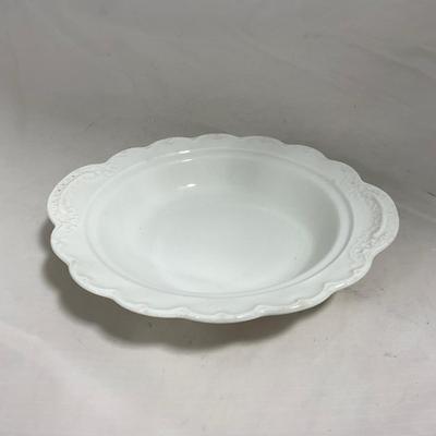 -128- White | Marked Johnson Bros England | Covered Butter Dish