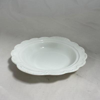 -128- White | Marked Johnson Bros England | Covered Butter Dish