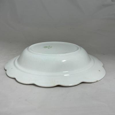 -128- White | Marked Johnson Bros England | Covered Butter Dish