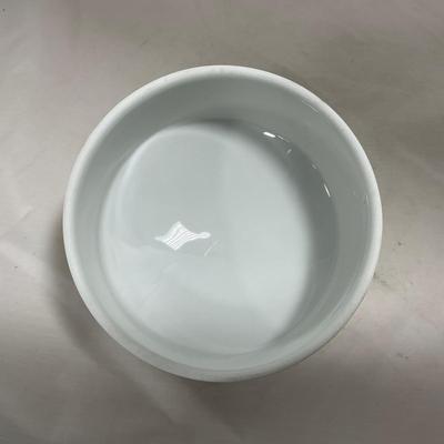 -130- White | Butter Insert | Covered Butter Dish