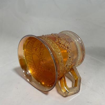-131- Orange Carnival Iridescent | Tree Design | Mug