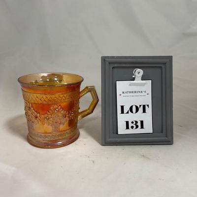 -131- Orange Carnival Iridescent | Tree Design | Mug