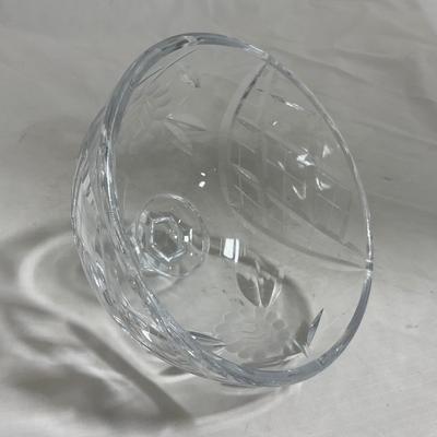 -136- Clear Glass | Covered Butter Dish