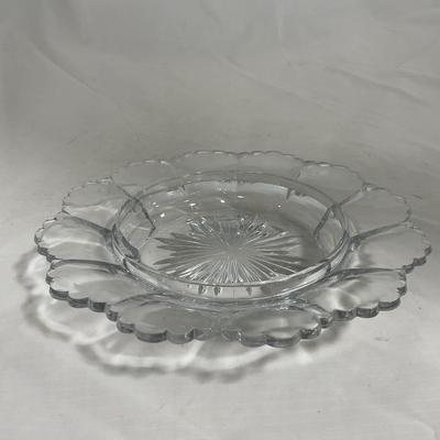 -136- Clear Glass | Covered Butter Dish