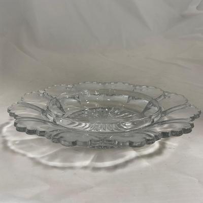 -136- Clear Glass | Covered Butter Dish