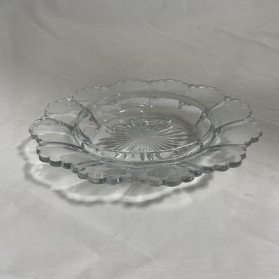 -136- Clear Glass | Covered Butter Dish
