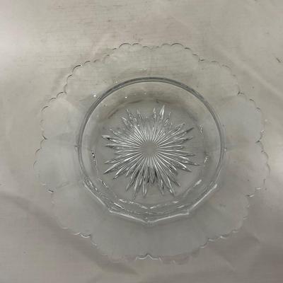 -136- Clear Glass | Covered Butter Dish