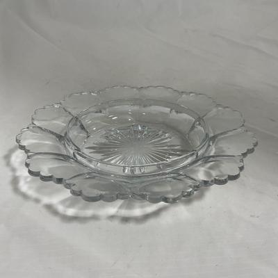 -136- Clear Glass | Covered Butter Dish