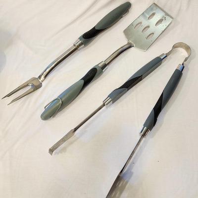 Lot of 8 grill tools for barbecue - giant pizza spatula